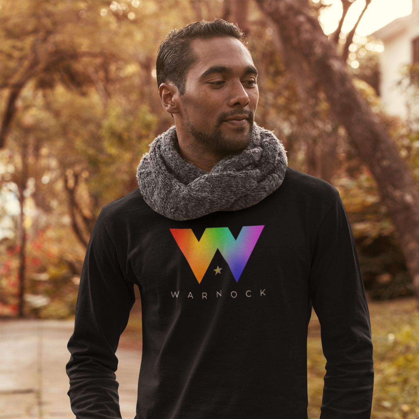 Warnock 'W' Pride Long Sleeve T-Shirt