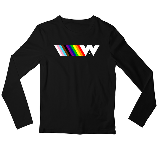 Warnock 'W' Stacked Pride Long Sleeve T-Shirt