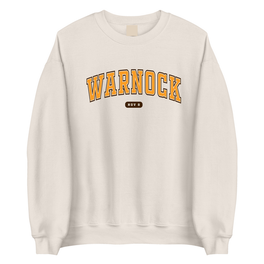 Warnock on the Block Crewneck Sweatshirt